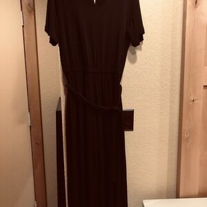 Susan Graver black cropped jumpsuit sz M